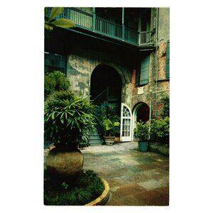 Brulatour Courtyard New Orleans Postcard Grant Robertson Royal Street Vintage